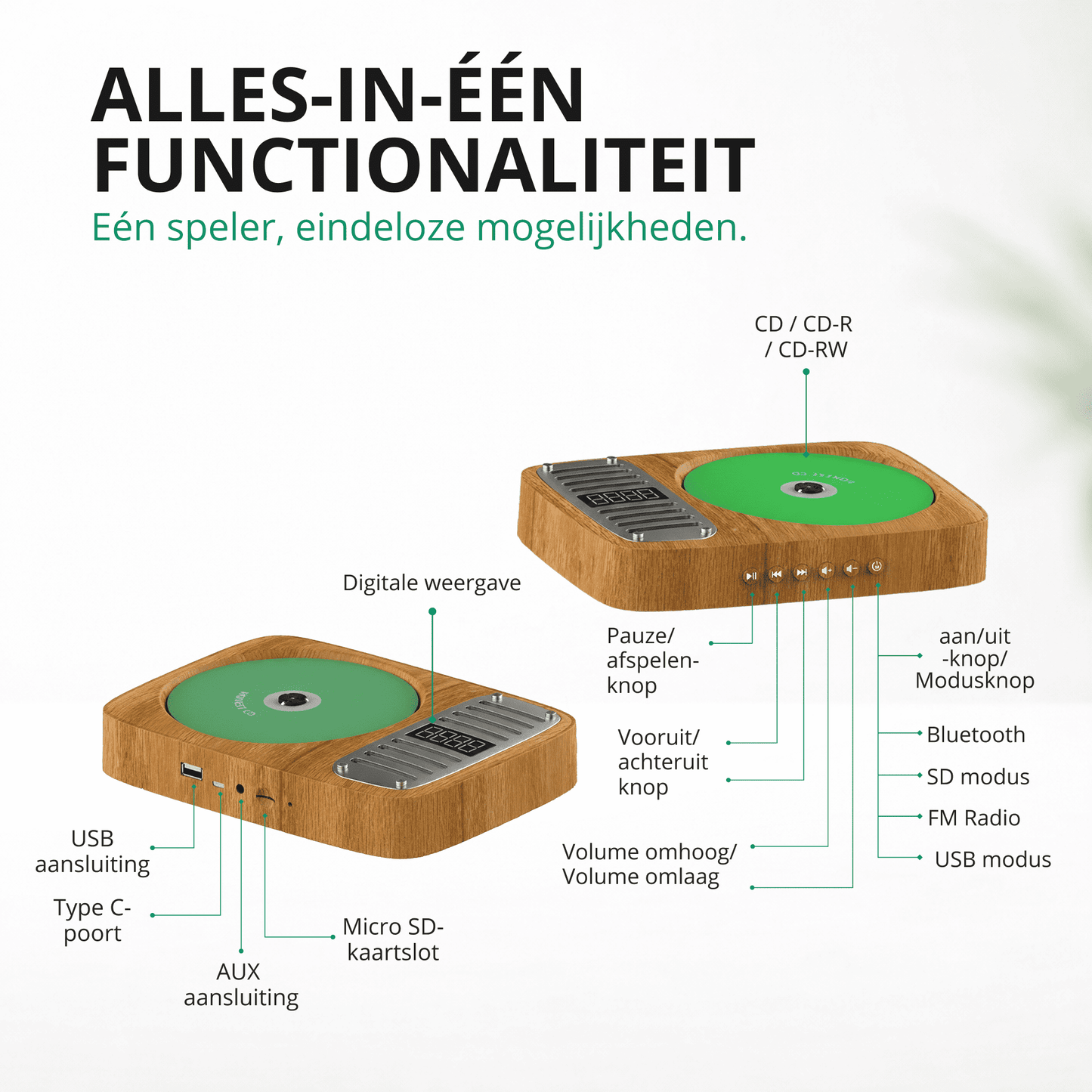 CD Speler met Bluetooth
